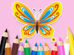 Lojë Coloring Book: Beautiful Butterfly