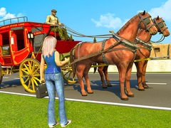Lojë Horse Cart Transport Taxi Game