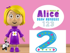Lojë World of Alice Draw Numbers