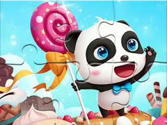 Lojë Jigsaw Puzzle: Panda Candy World