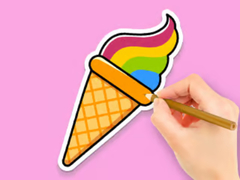 Lojë Coloring Book: Rainbow Ice Cream