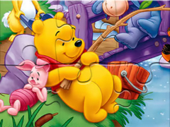Lojë Jigsaw Puzzle: Winnie Fishing