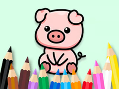 Lojë Coloring Book: Cute Pig 2