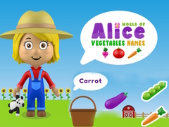 Lojë World of Alice Vegetables Names