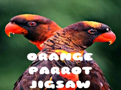 Lojë Orange Parrot Jigsaw