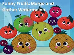 Lojë Funny fruits: merge and gather watermelon