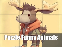 Lojë Puzzle Funny Animals