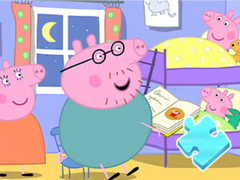 Lojë Jigsaw Puzzle: Peppa Sleeping Story