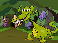 Lojë Fun Monsters Jigsaw