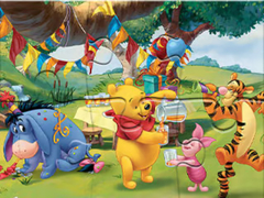 Lojë Jigsaw Puzzle: Winnie The Pooh Party