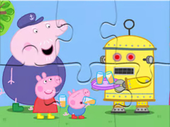Lojë Jigsaw Puzzle: Peppa Robot