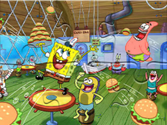 Lojë Jigsaw Puzzle: SpongeBob SquarePants Work Time