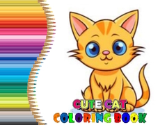Lojë Cute Cat Coloring Book
