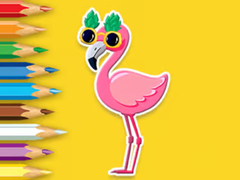 Lojë Coloring Book: Flamingo