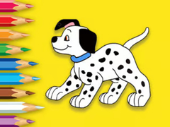 Lojë Coloring Book: Cute Spotted Dog