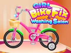 Lojë Girl Bike Fix Washing Salon