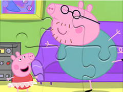 Lojë Jigsaw Puzzle: Daddy Pig Dancing