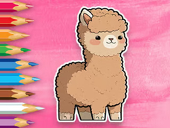 Lojë Coloring Book: Cute Alpaca