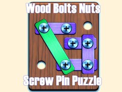 Lojë Wood Bolts Nuts Screw Pin Puzzle