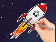 Lojë Coloring Book: Flying Rocket