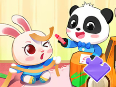 Lojë Jigsaw Puzzle: Baby Panda Play Time