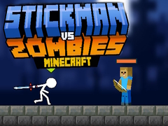 Lojë Stickman vs Zombies Minecraft