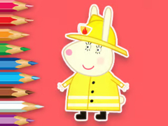 Lojë Coloring Book: Rabbit Firefighter