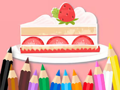 Lojë Coloring Book: Strawberry Cake