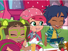 Lojë Jigsaw Puzzle: Strawberry Girl