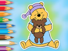 Lojë Coloring Book: Winnie With Toy Bear