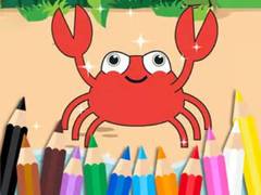 Lojë Coloring Book: Happy Crab