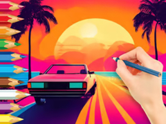 Lojë Coloring Book: Sunset Driving