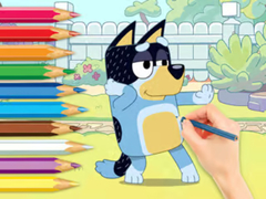 Lojë Coloring Book: Bluey And Bingo
