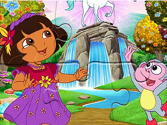 Lojë Jigsaw Puzzle: Dora Wonderland