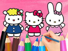 Lojë Coloring Book: Hello Kitty With Friends