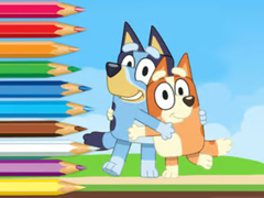 Lojë Coloring Book: Bluey And Bingo Holiday