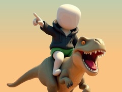 Lojë Stickman. Dinosaur Arena