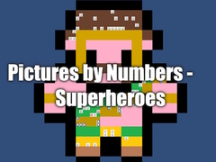 Lojë Pictures by Numbers - Superheroes