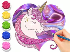 Lojë Coloring Book: Glowing Unicorn