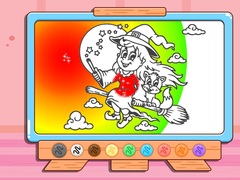 Lojë Coloring Book: Halloween Little Witch