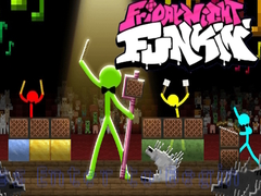 Lojë FNF Rush E : Animation vs. Minecraft