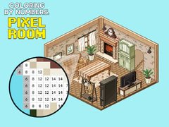 Lojë Coloring by Numbers Pixel Rooms
