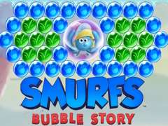Lojë Smurfs Bubble Story