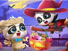 Lojë Jigsaw Puzzle: Baby Panda Halloween