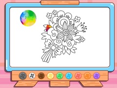 Lojë Coloring Book: Flower Bouquet