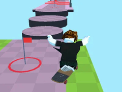 Lojë Obby: Skateboard Race