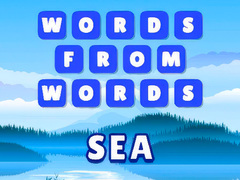 Lojë Words from words: Sea