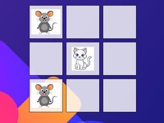 Lojë Tic-tac-toe Mouse Vs Cat
