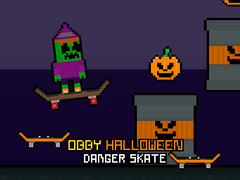Lojë Obby Halloween Danger Skate