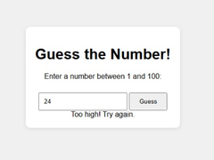 Lojë Number Guessing Game